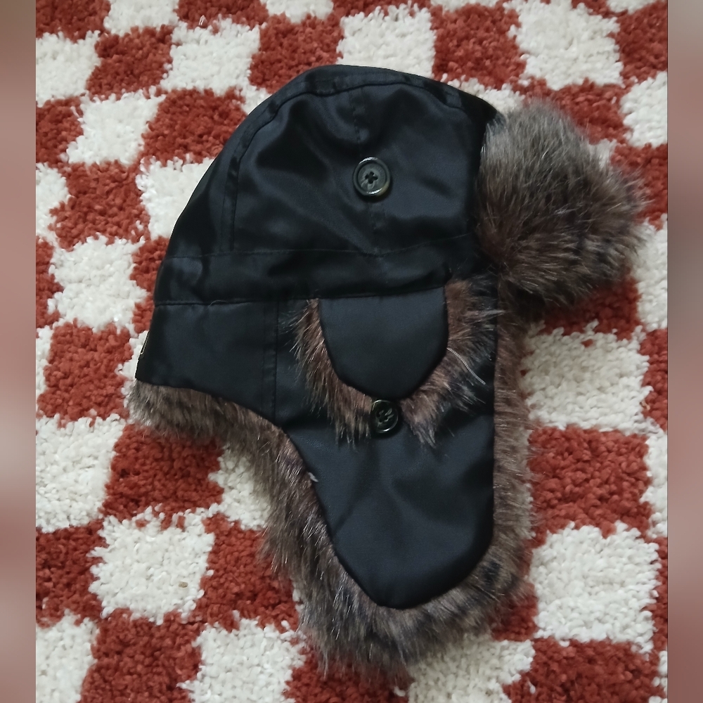 Y2K American Eagle Outfitters Faux Fur Lined Trapper Hat